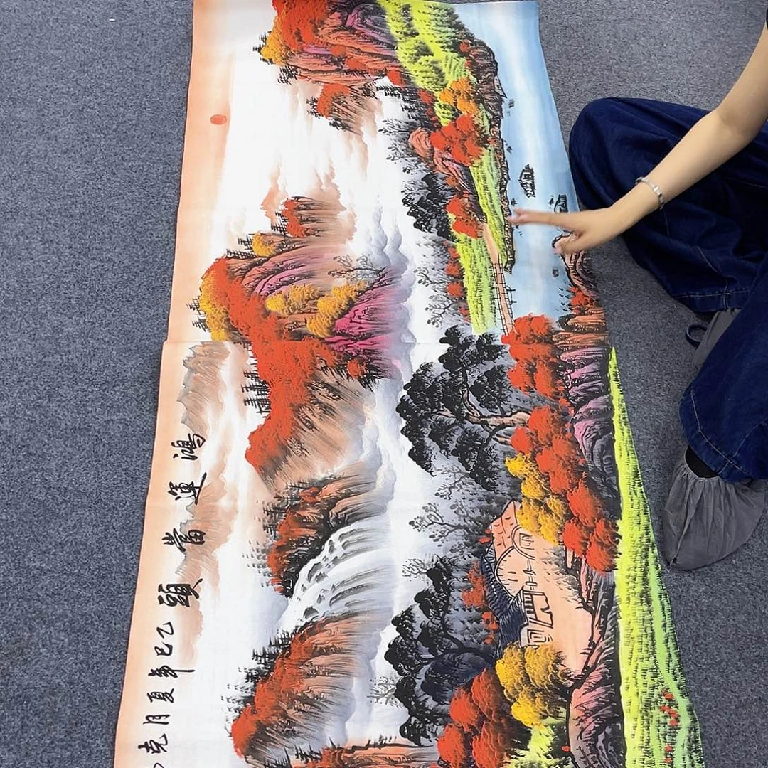 国画作品小姐姐放漏…