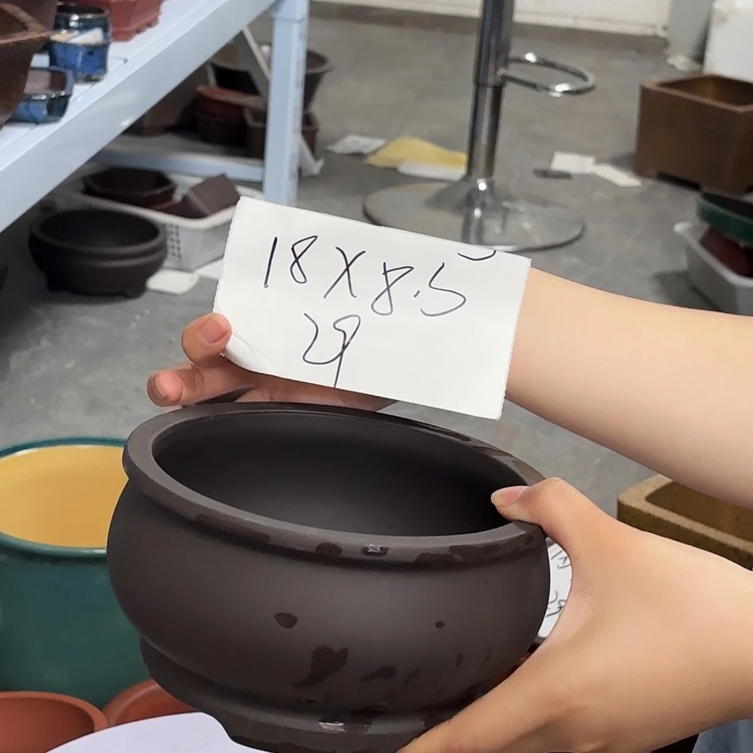 紫砂花盆宜兴紫荆
