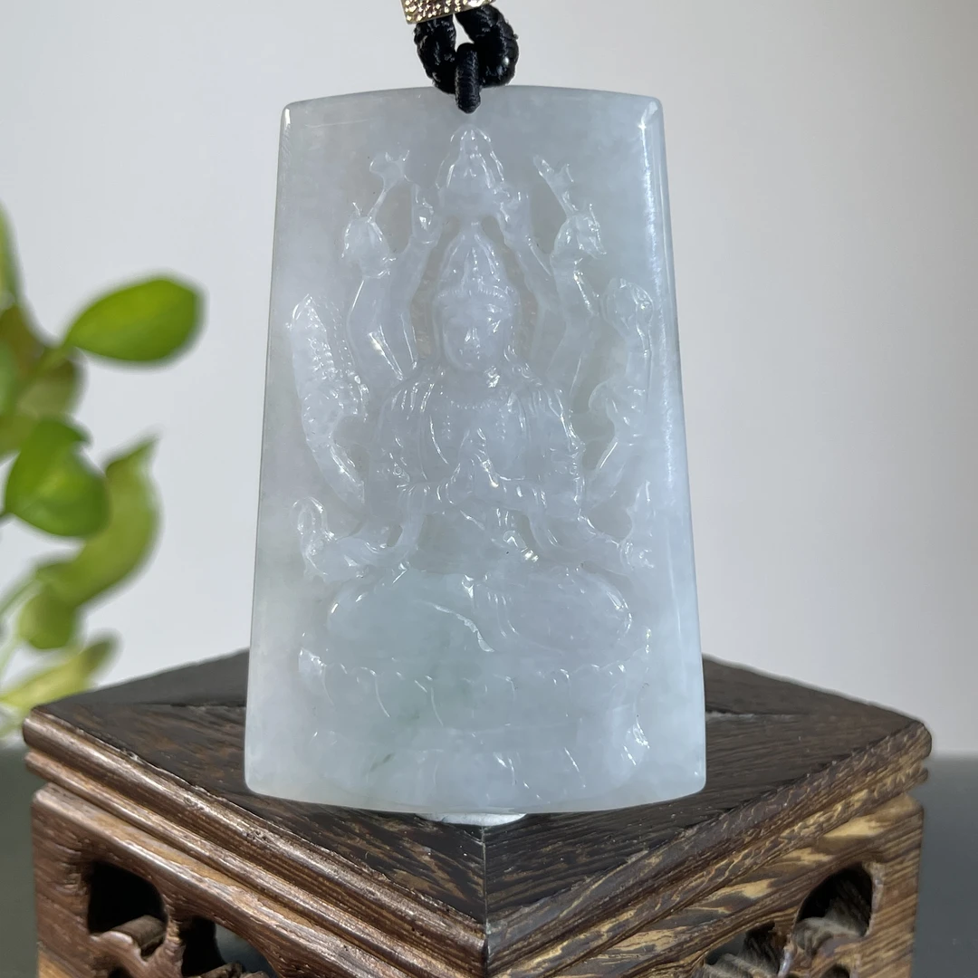 JYW23-94 天然缅甸A货翡翠 千手观音