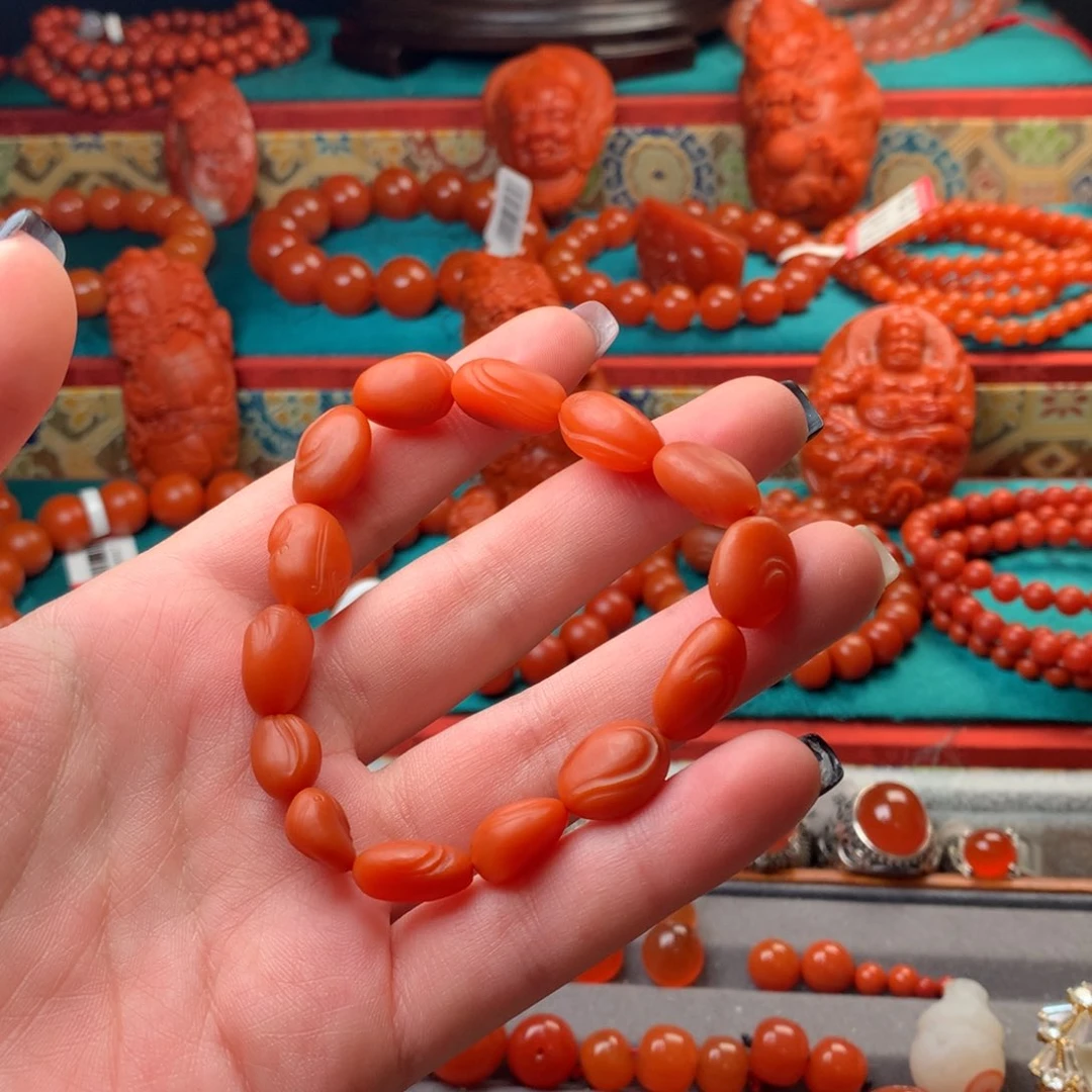 未镶嵌手串南红玛瑙