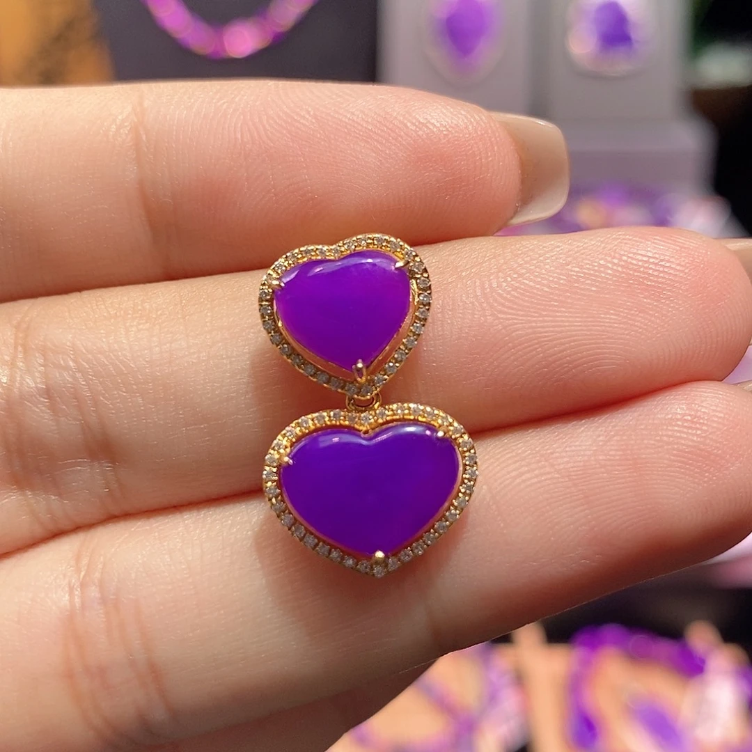 苏纪石（舒俱来）18K金镶嵌吊坠(不含链)