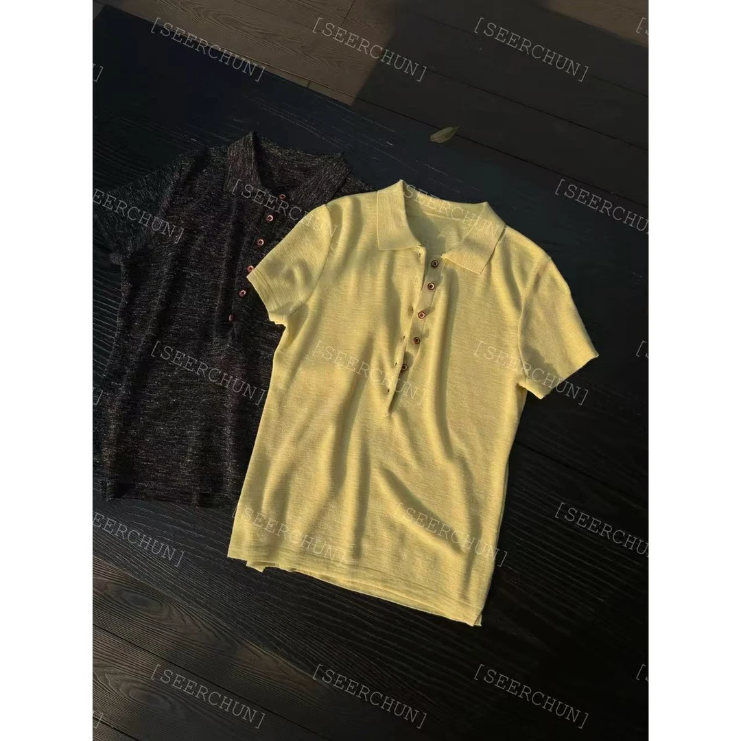 【纯纯女装】SEER CHUN高品质极简polo针织衫 51433