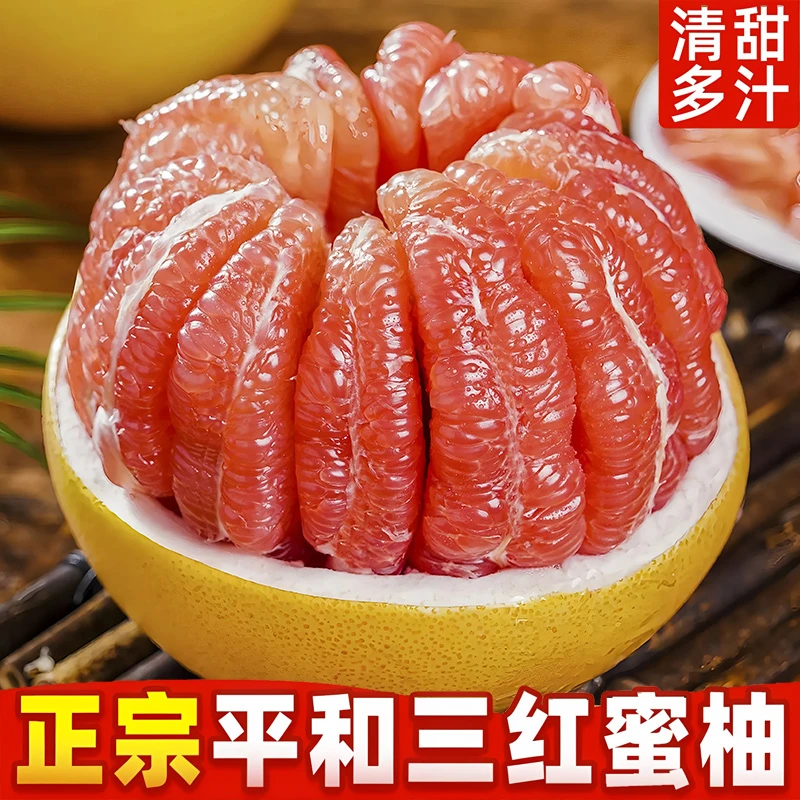 福建红心柚子三红柚新鲜水果当季现摘果肉颗粒饱满多汁