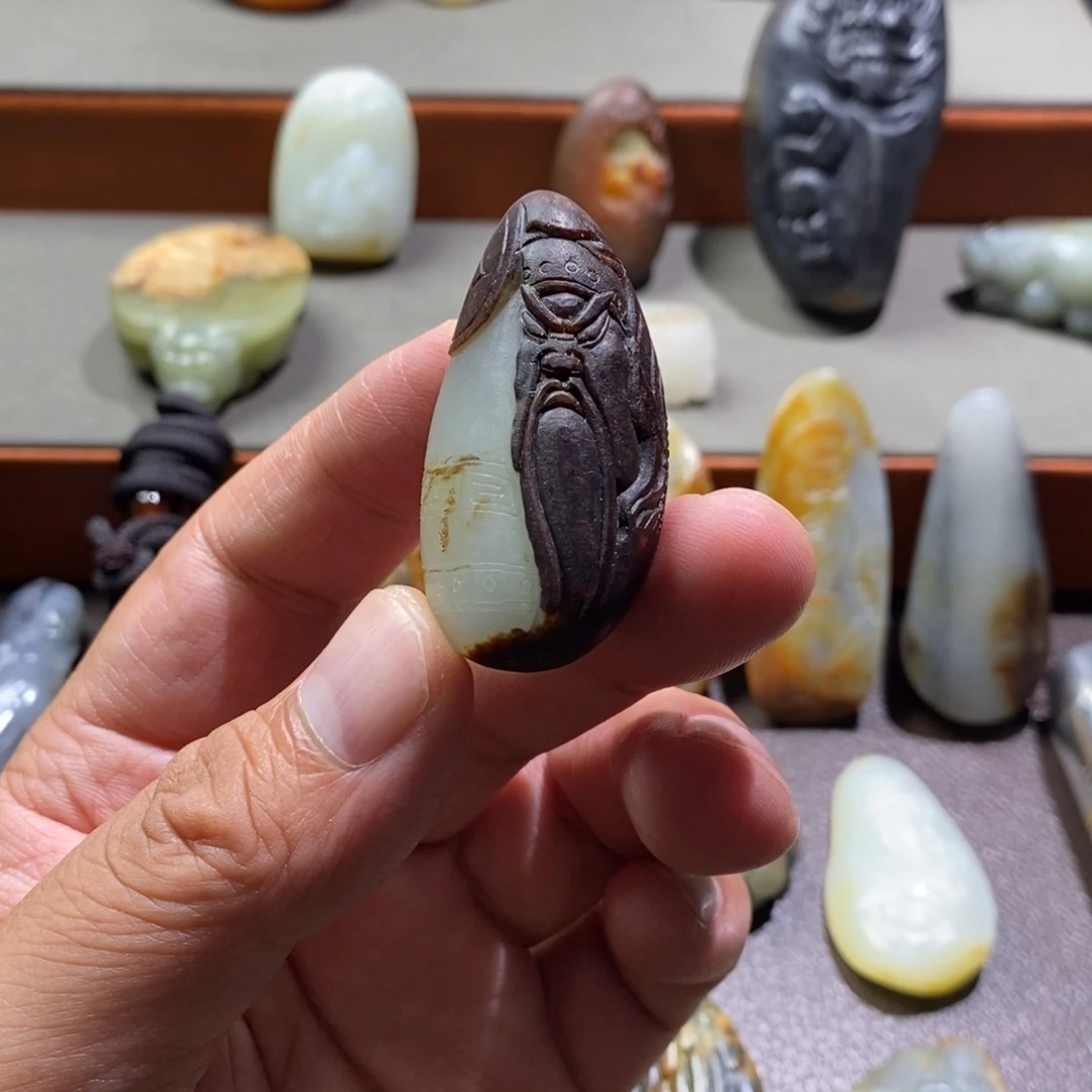 糖***糖和田玉未镶嵌挂件定制