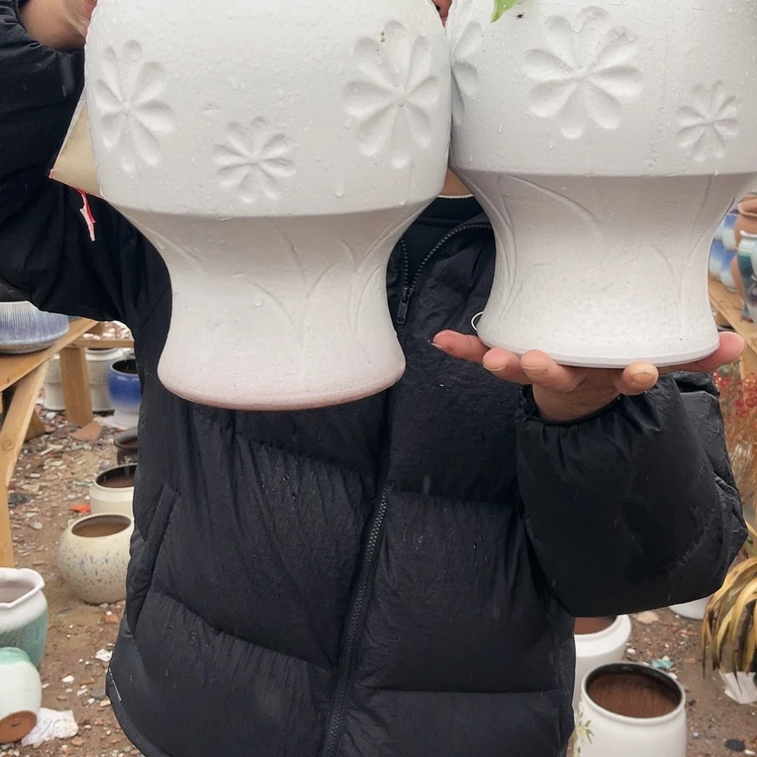 红陶扬扬花盆0222-1042