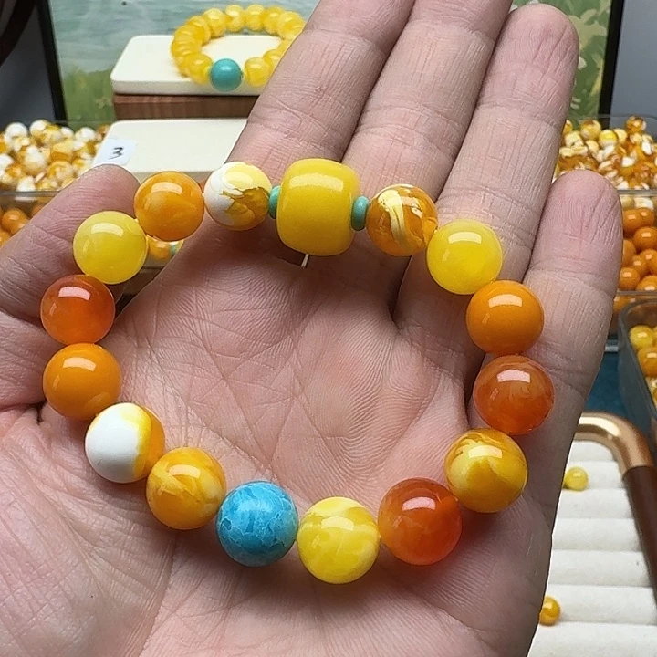 ****柜非金属多色手串一条搭配