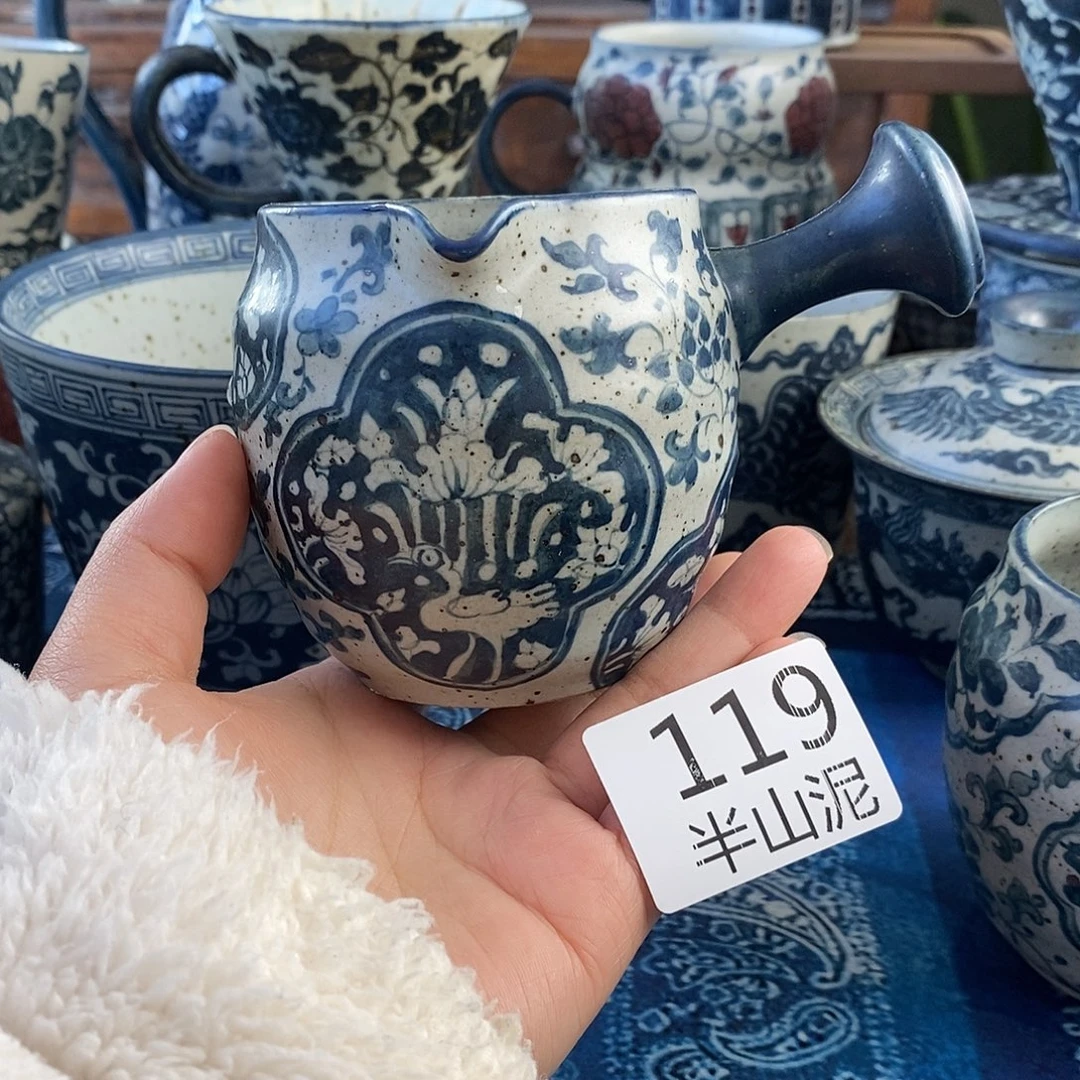 陶手工手绘青花高温陶瓷