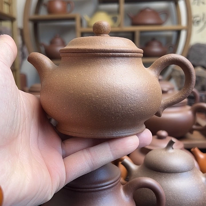 紫砂茶壶潘壶260cc青降坡