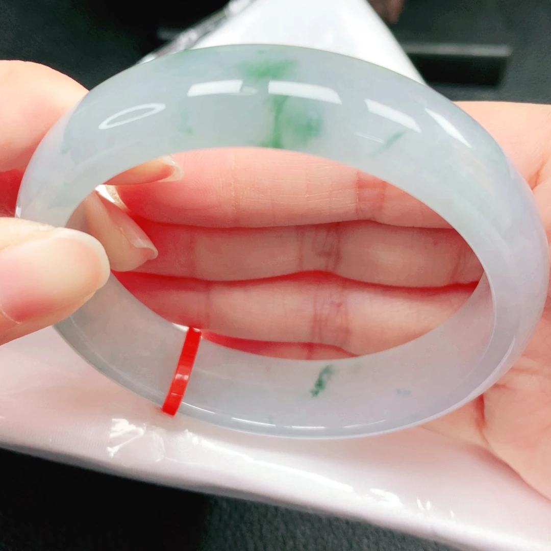 翡翠未镶嵌手镯60圈