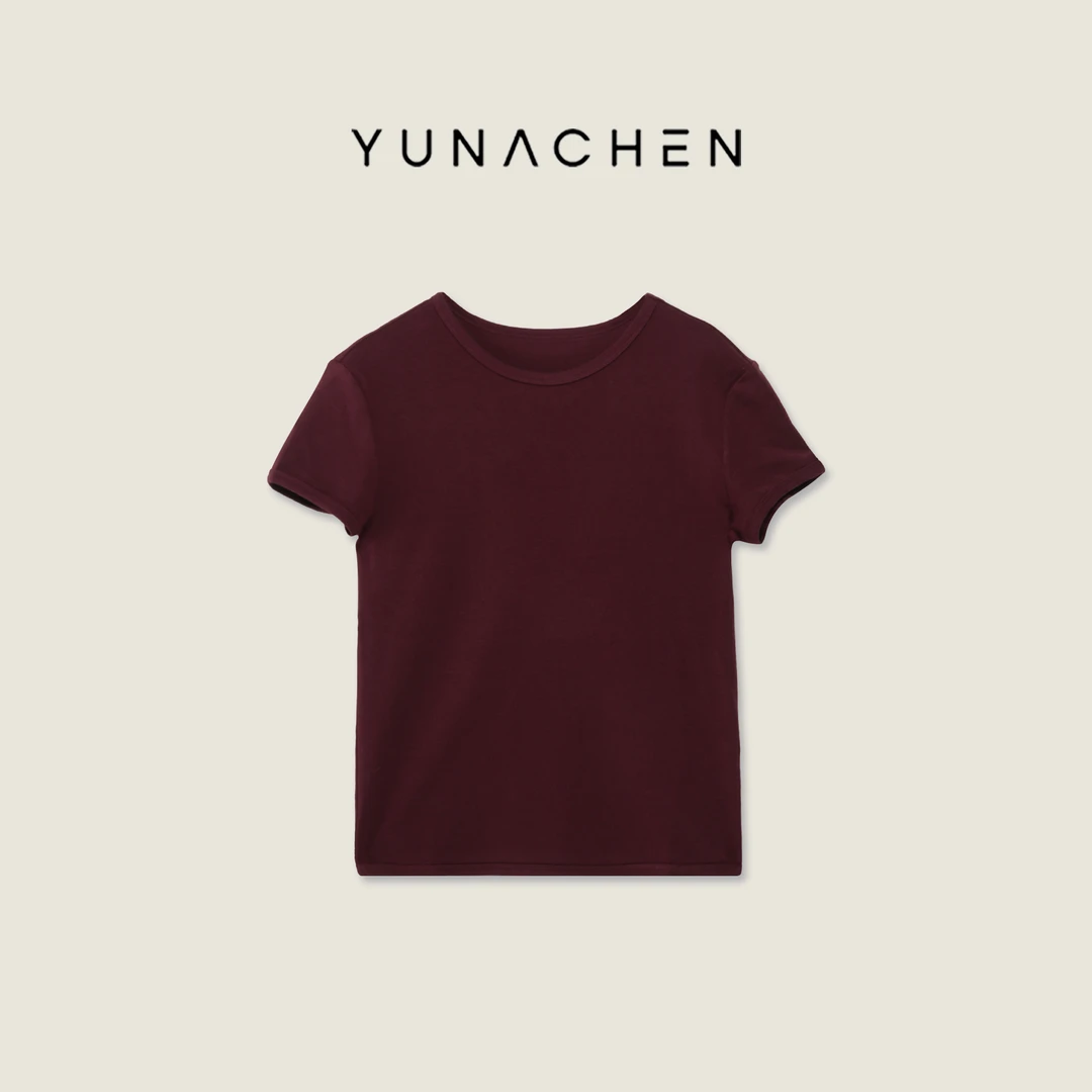 菠萝宝宝yuna【浔也】YC7柔软光滑抗皱百搭女短袖T恤