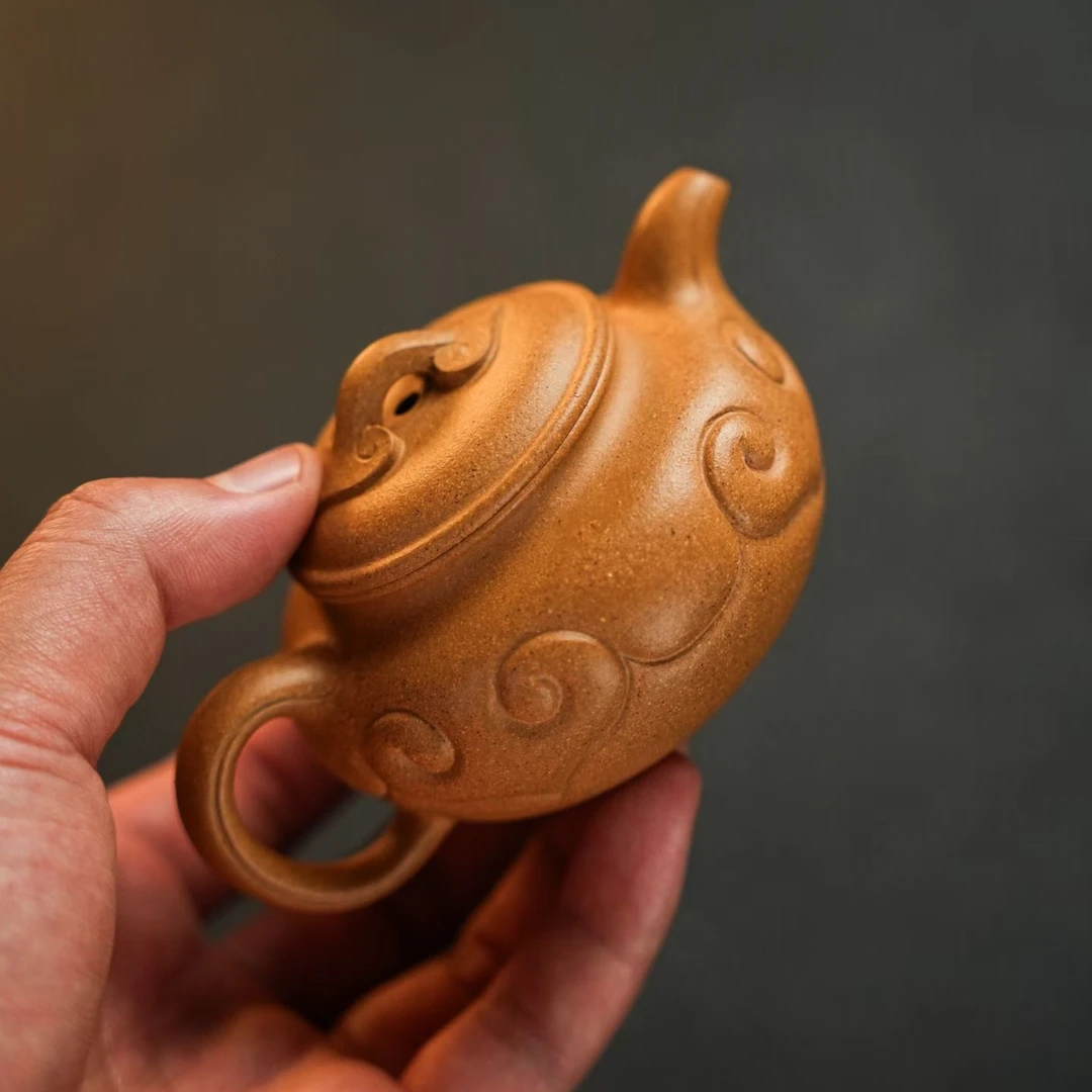 半手工如意紫砂壶110CC