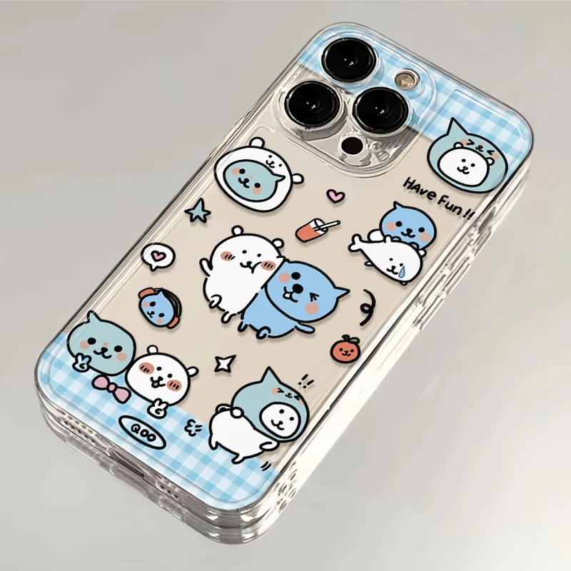 雅天立卡通酷儿和自嘲熊适用iPhone16手机壳15软华为vivo小米oppo