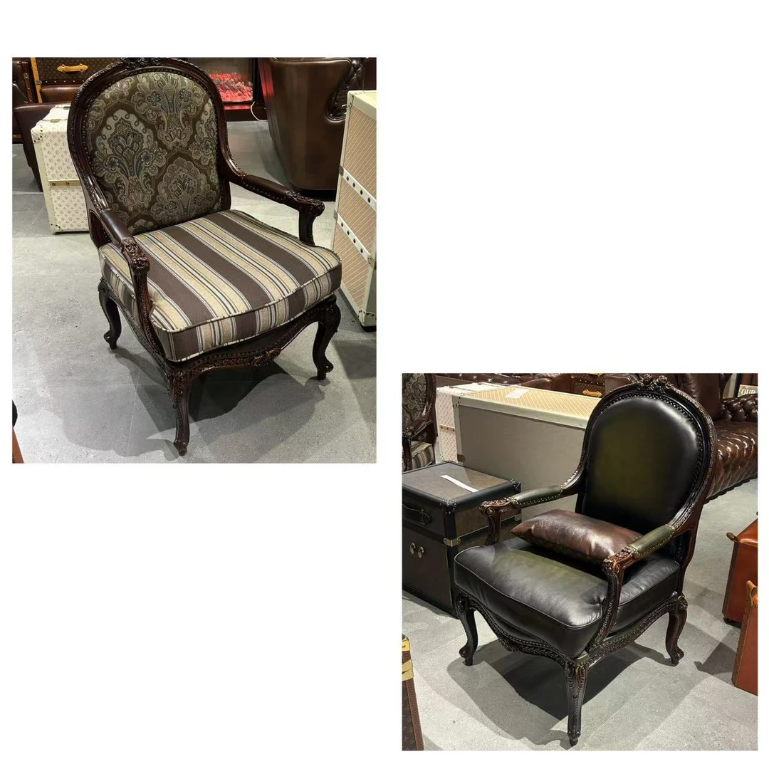 【春哥说家具】复古美式休闲椅扶手椅70*69*109HLF