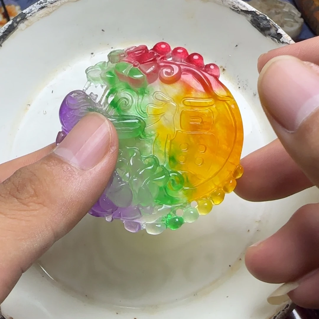 粉彩和合二仙苹果尊