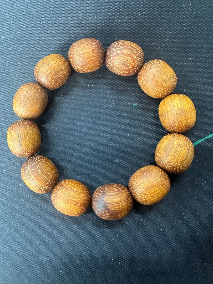 增香沉香木增香沉香木爆油黄旗楠手串男女古风文艺盘玩木质A61