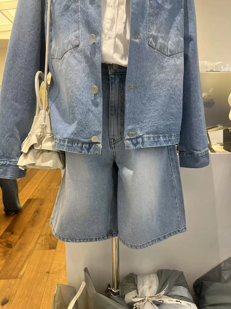 韩国东大门正品时尚牛仔短裤021033（NO退NO换）