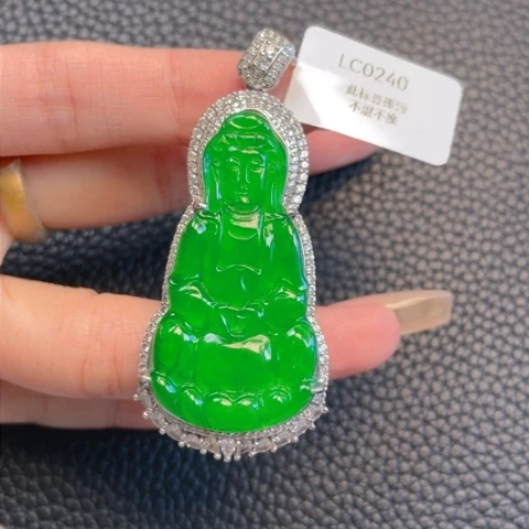 【闪购商品】颈饰银S925镶嵌翡翠喜*
