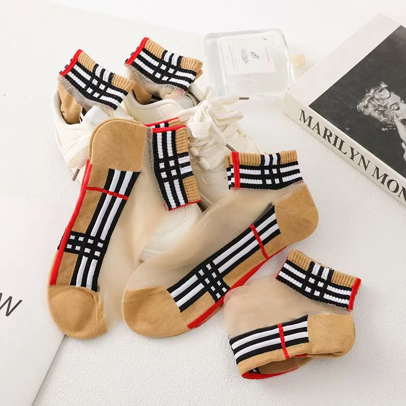 怕一发三-楠楠轻奢-新款夏季时尚短袜-888-6