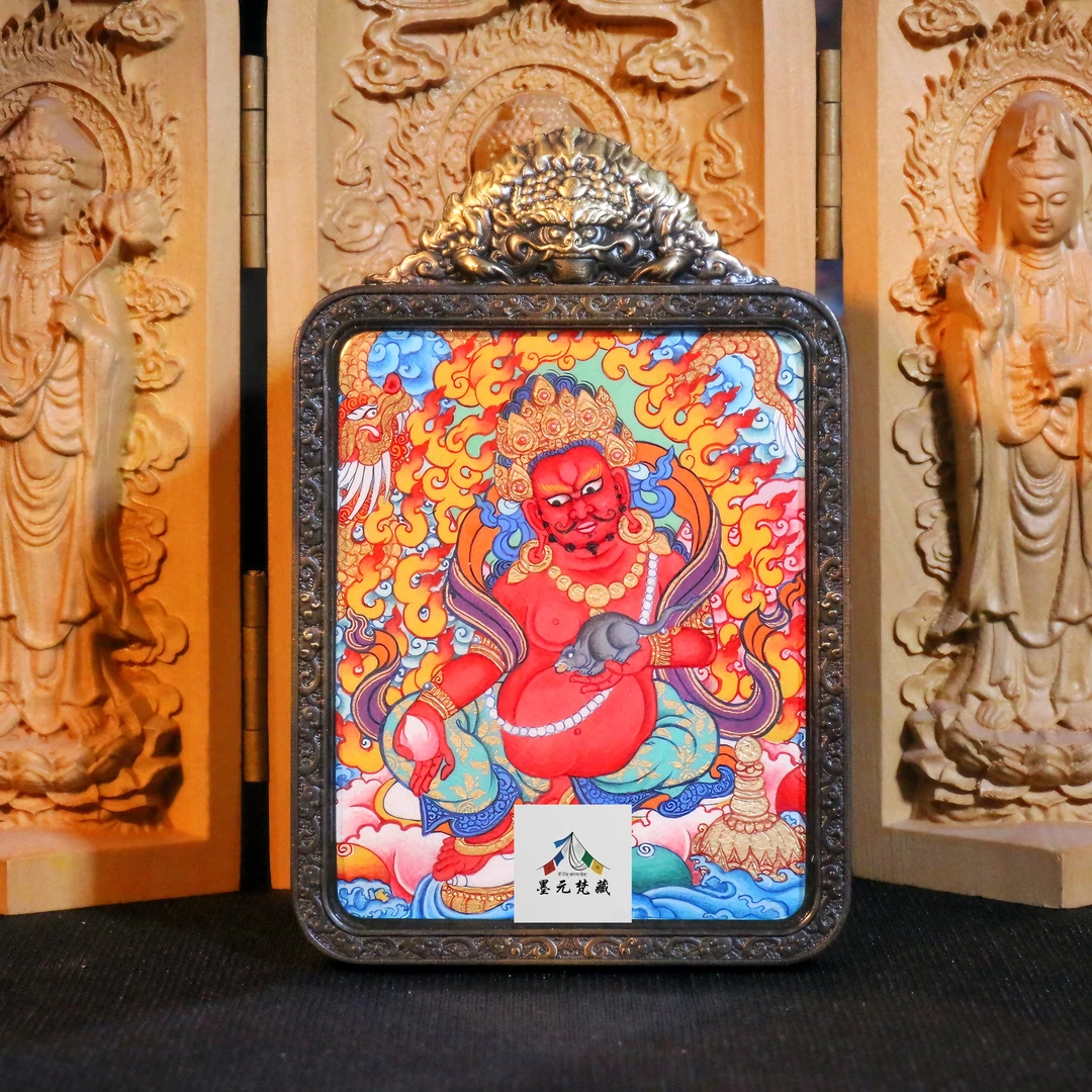 【独版不画第二张】小天才画师关却—热贡纯手绘唐卡红C