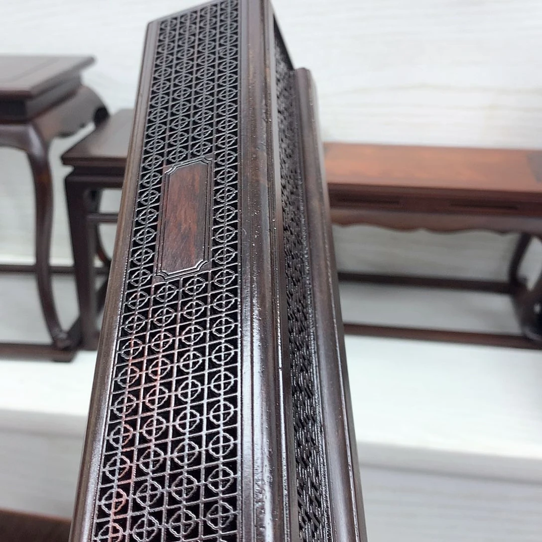 藤类大红酸枝长方香盒