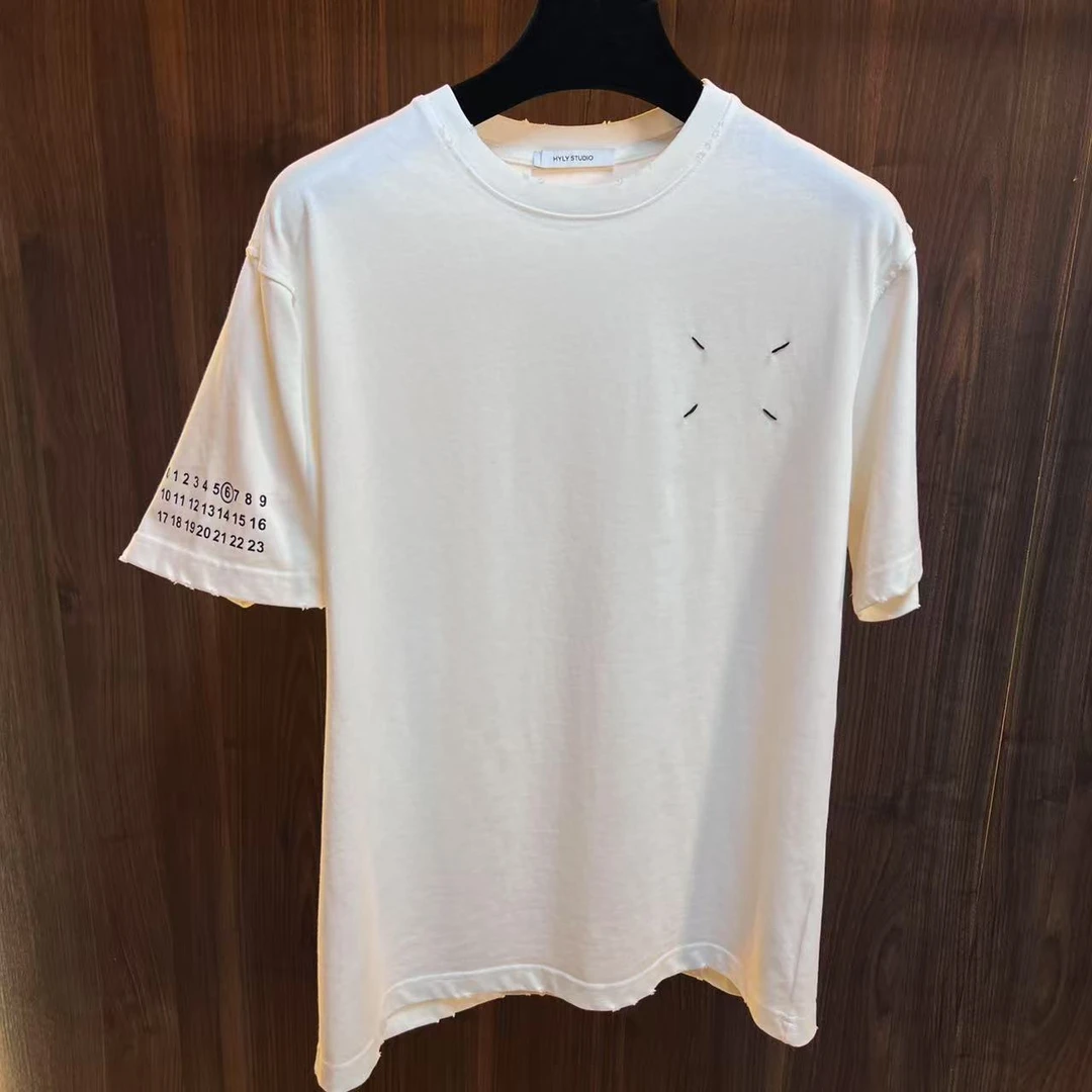 马拉拉2025年新款水洗重工高克重短袖