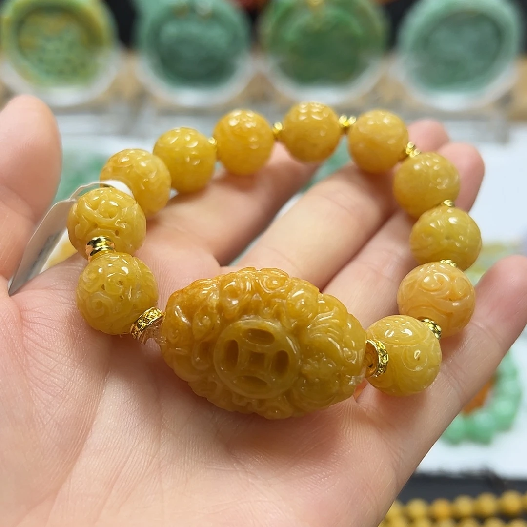 翡翠未镶嵌手链手串