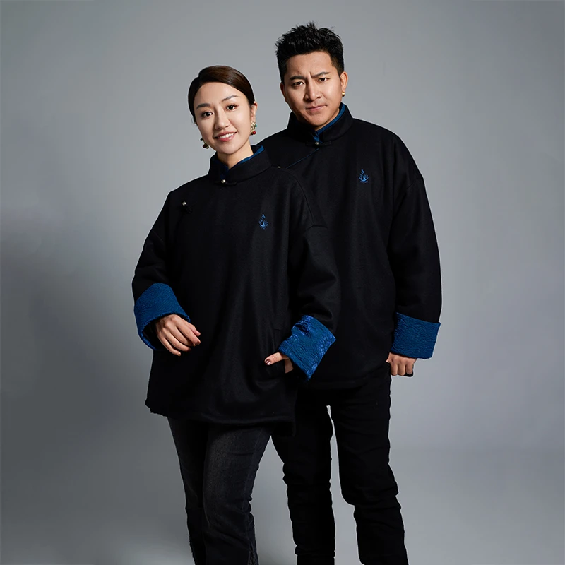 拉克松古格系列香云锦复古外套新春藏式外套男款女款外装藏式正装