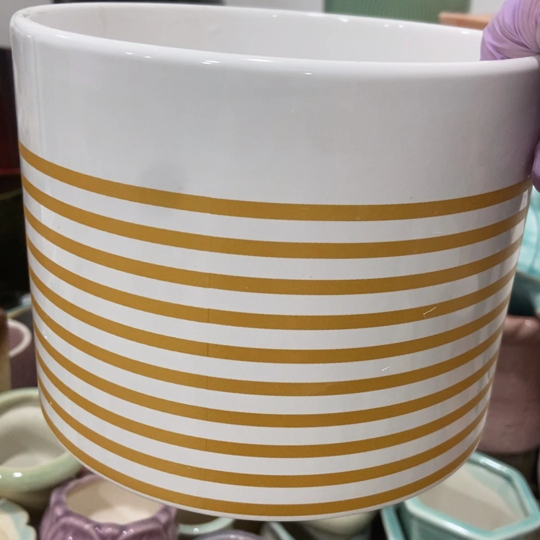 红陶高温陶瓷花盆