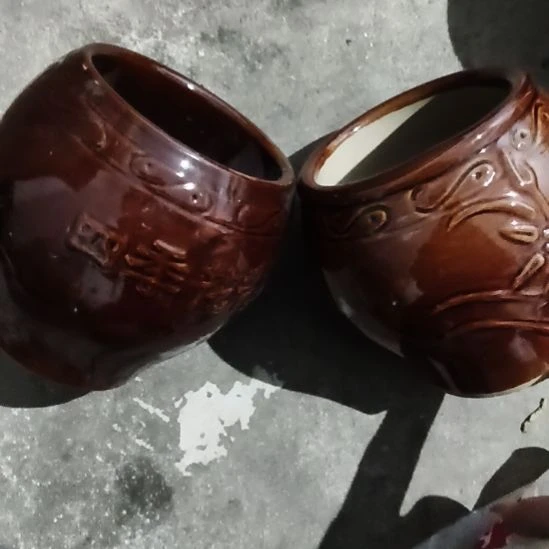 瓷蒜臼两个！！！！！！