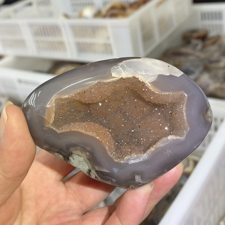 未镶嵌珠宝半成品紫晶钱袋子