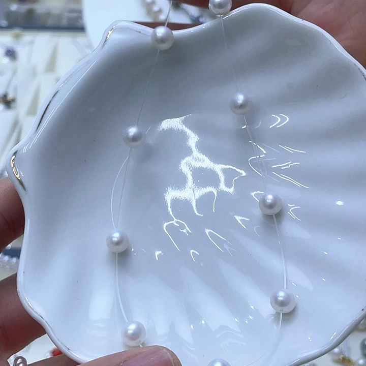 颈饰淡水珍珠银S925镶嵌