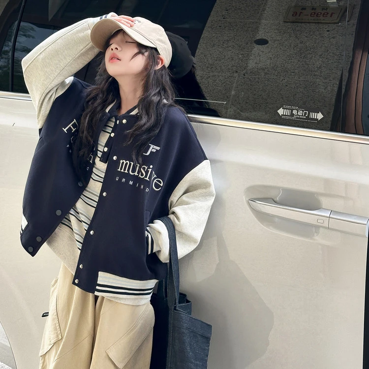女童秋季2025新款棒球服外套QWT25186
