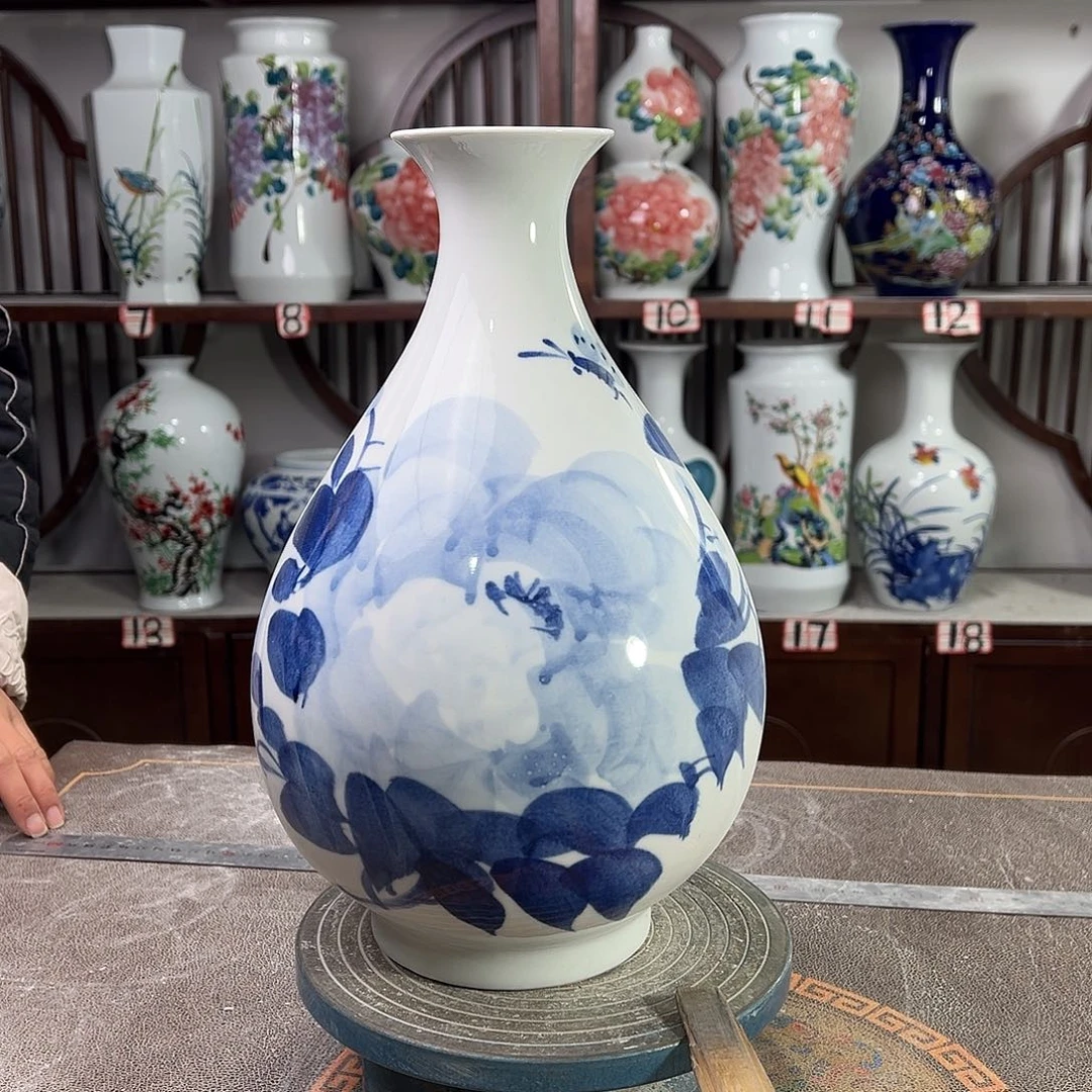 摆件陶景德镇陶瓷玉青牡