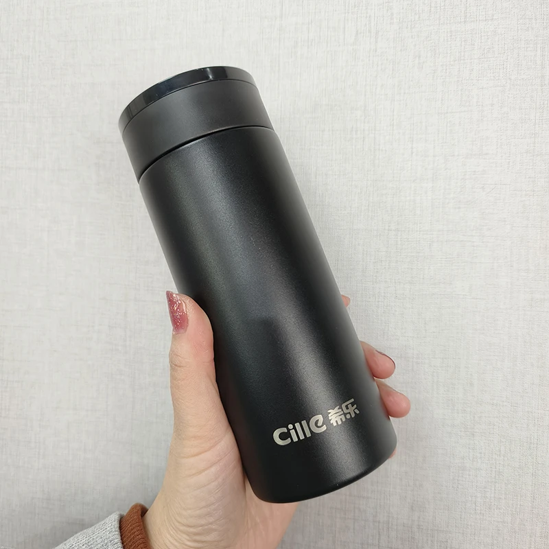 CILLE/希乐保温杯316不锈钢男士简约茶杯新款商务便携水杯子办公