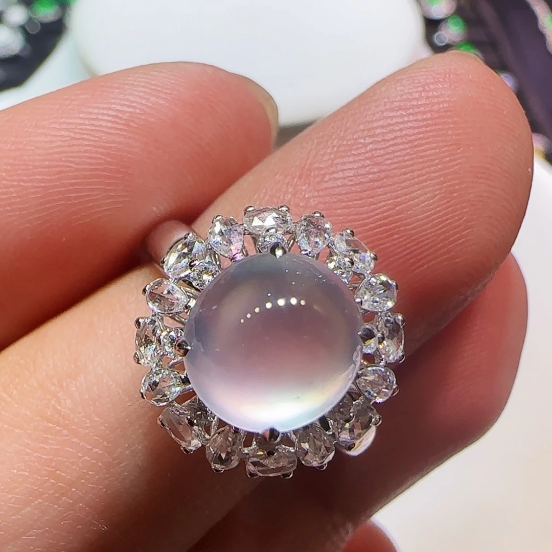 翡翠18K金镶嵌戒指