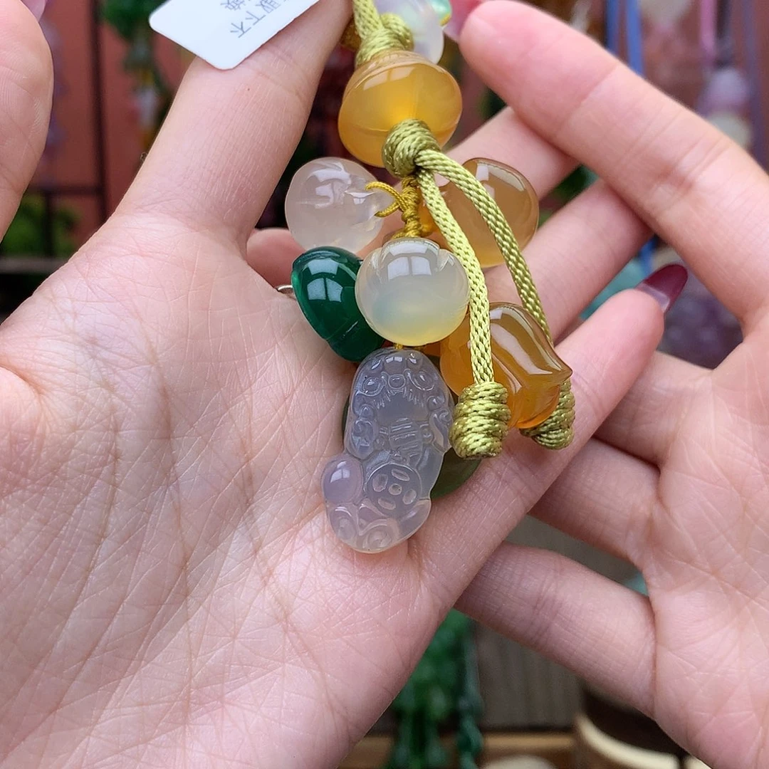 万***王玛瑙/玉髓未镶嵌车挂