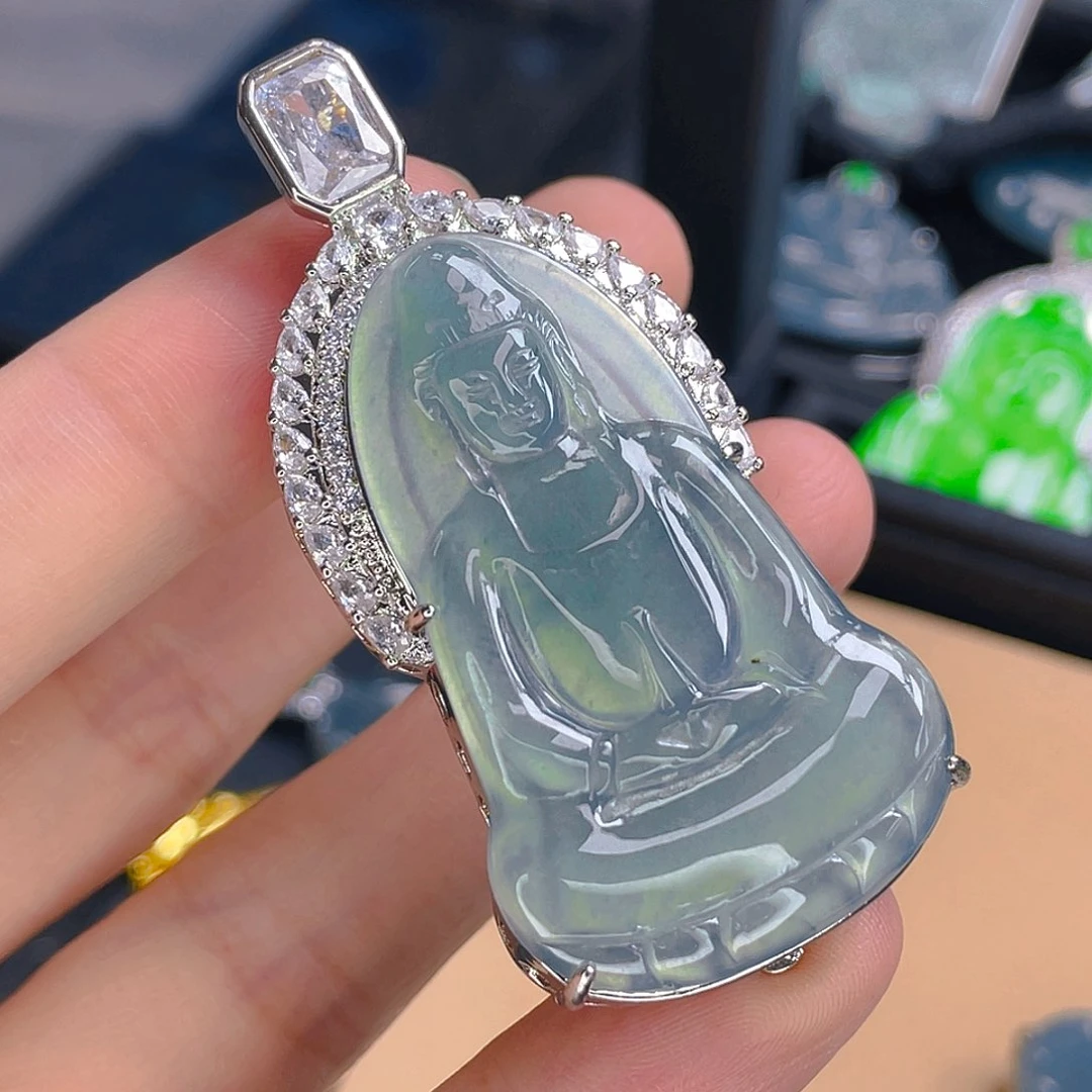 翡翠未镶嵌吊坠(不含链)