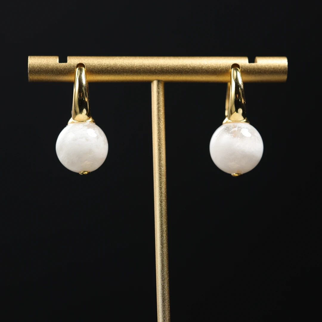 本真 | 冰岚 | 原创设计高段位水晶雪花幽灵12mm耳饰多样性发其一