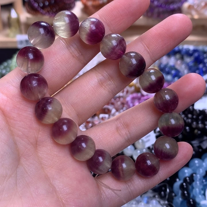 未镶嵌手串水晶11.6葡萄萤石