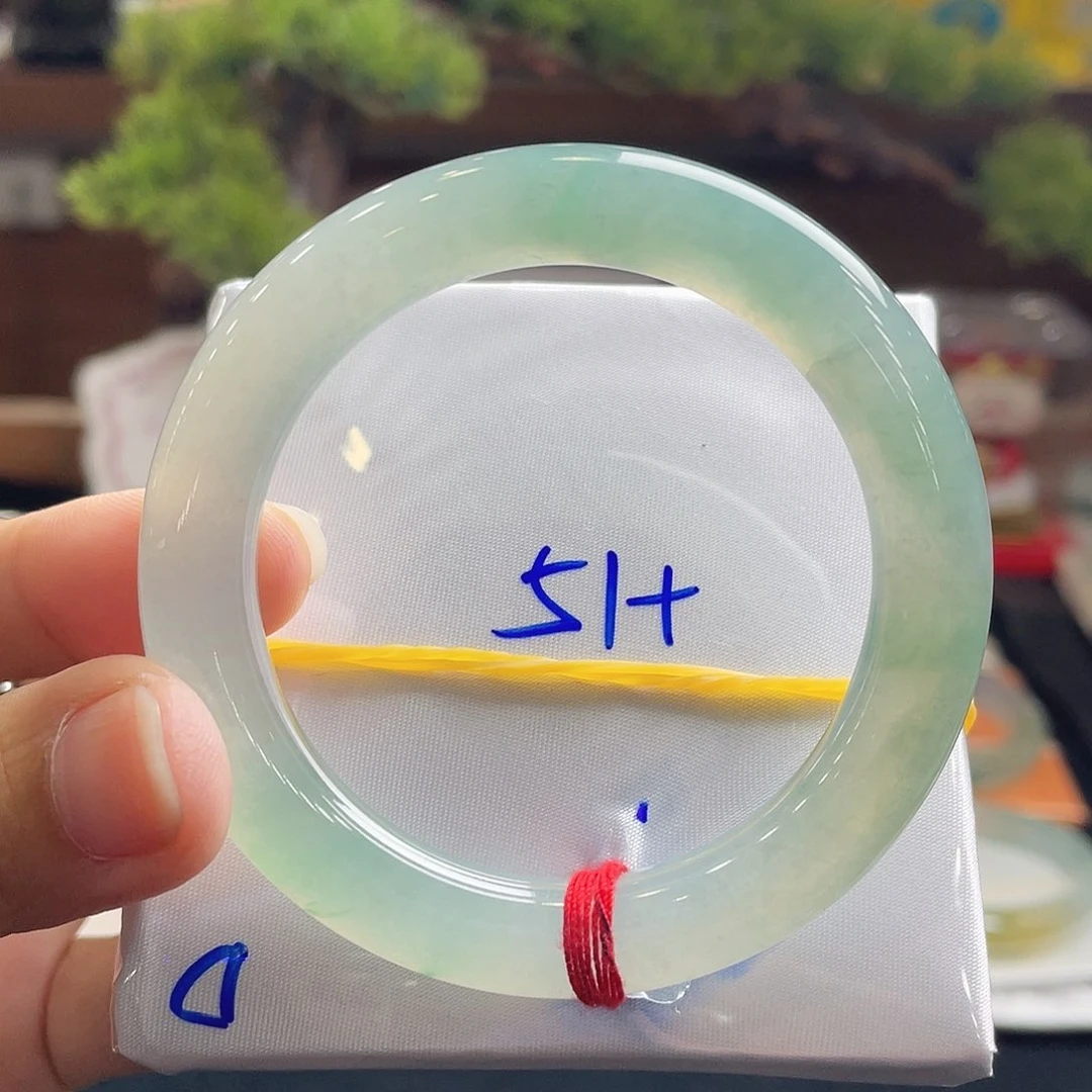 翡翠手镯未镶嵌3号 51+圆条