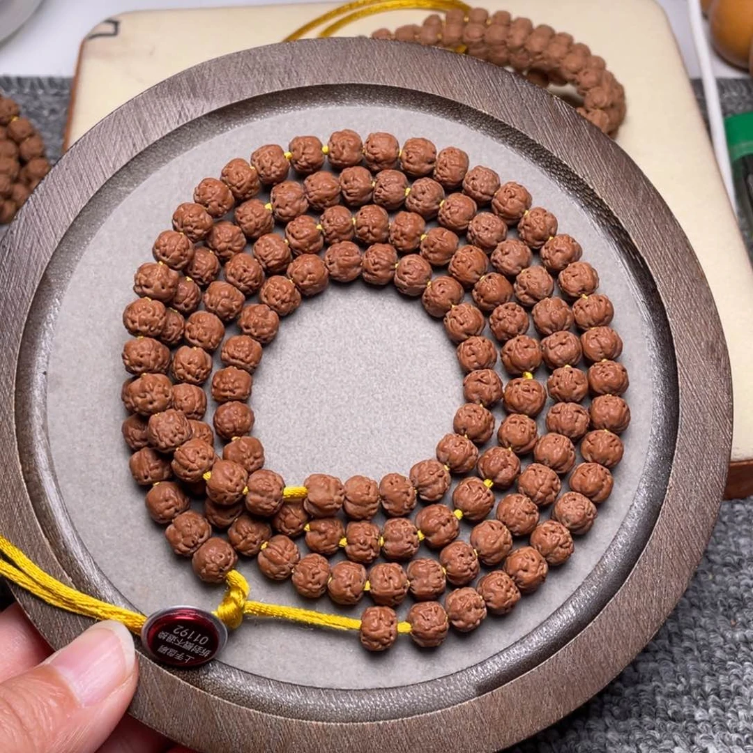 手串金刚菩提昌**修精品毕业佛手108尺寸接近8