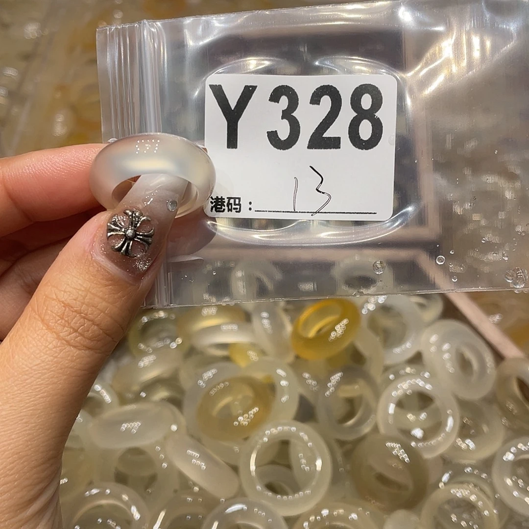 玛瑙/玉髓未镶嵌戒指328