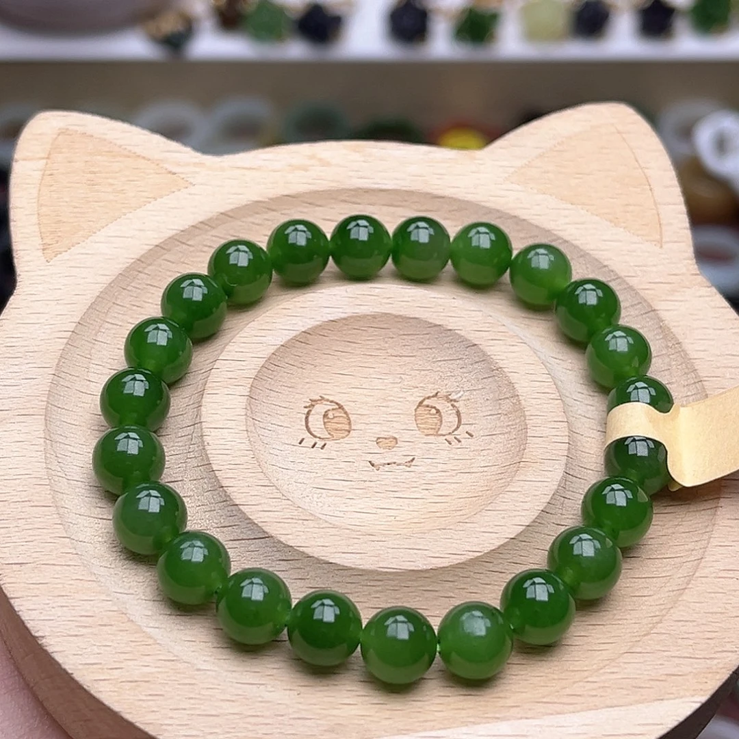 未镶嵌戒指和田玉卡8碧玉新品