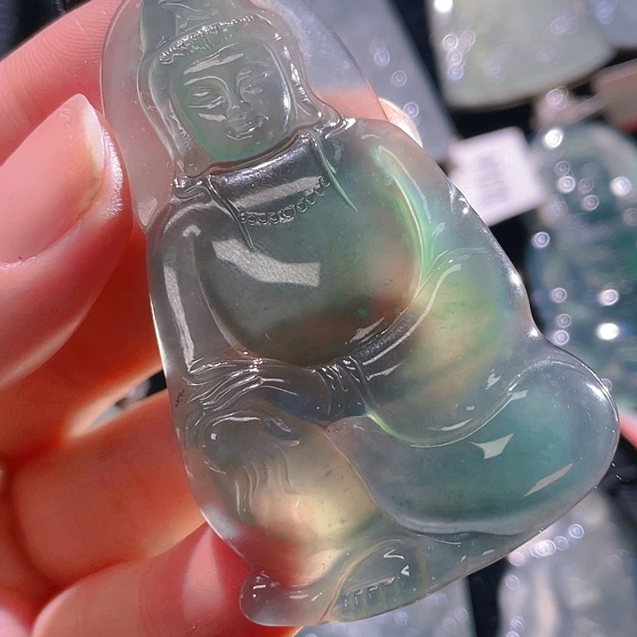 翡翠颈饰18K金镶嵌12，