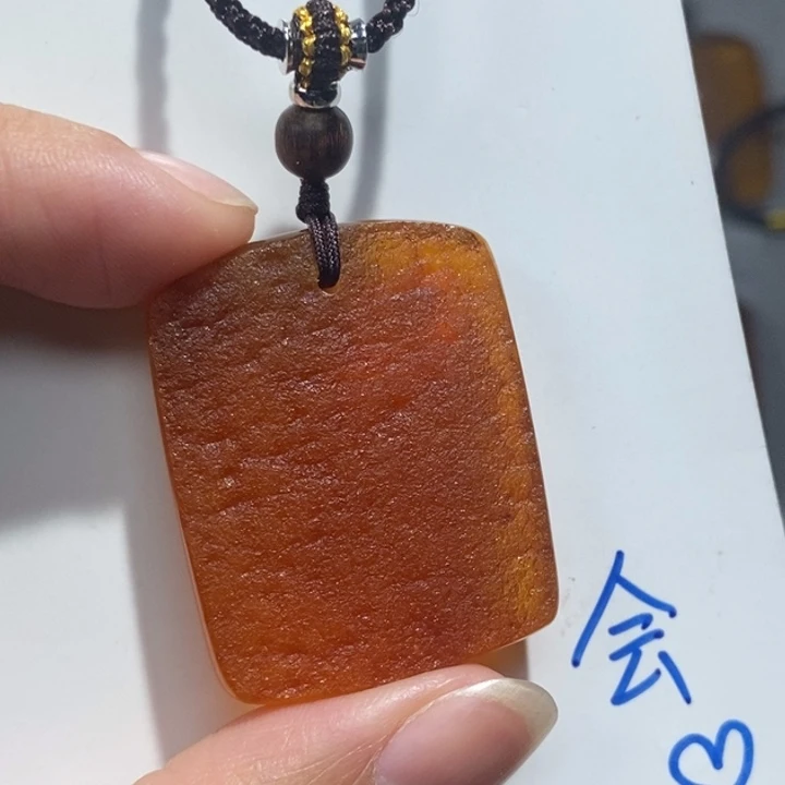 定制琥珀未镶嵌琥珀蜜蜡吊坠项链
