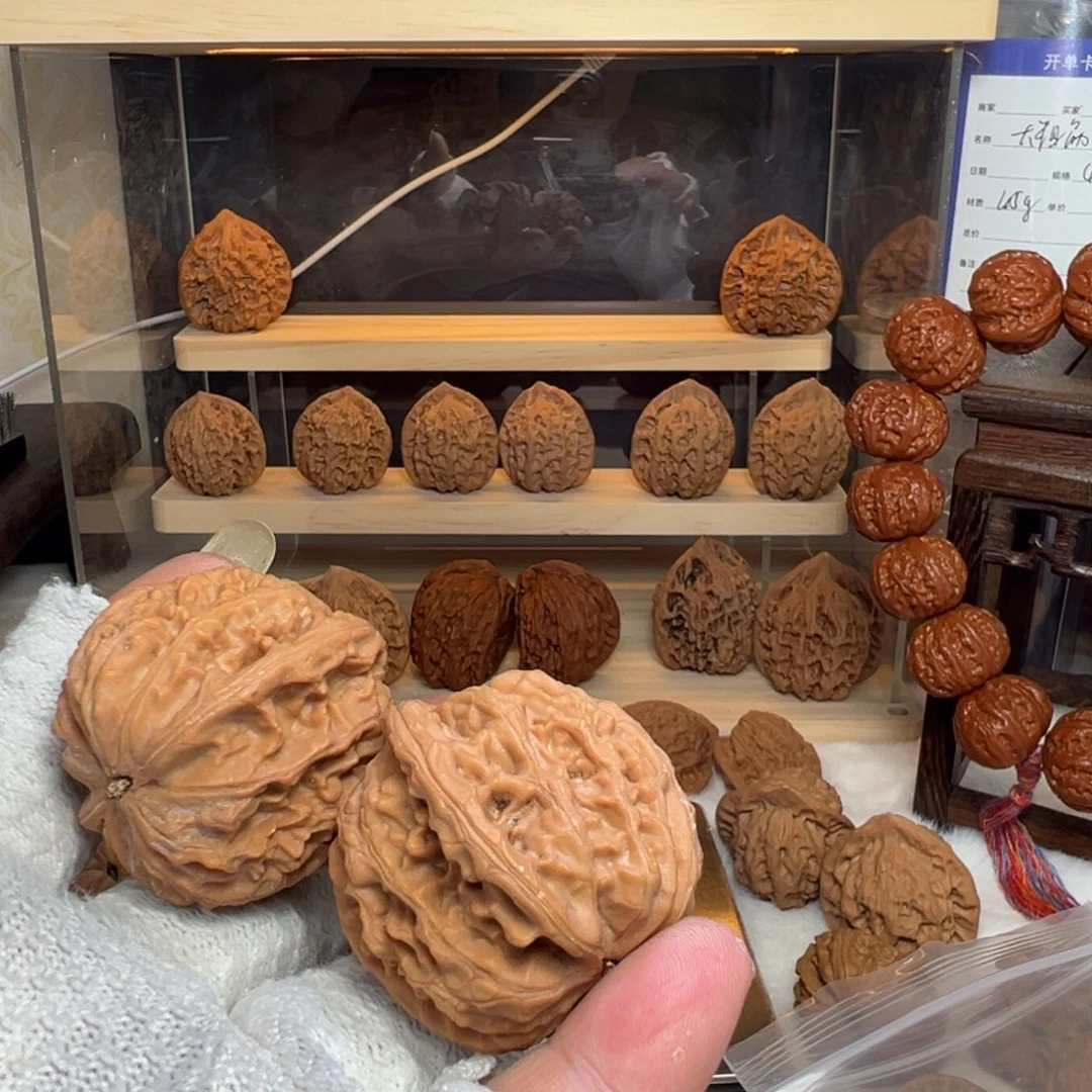 桃核把件亮*?蓟县红皮鸡心