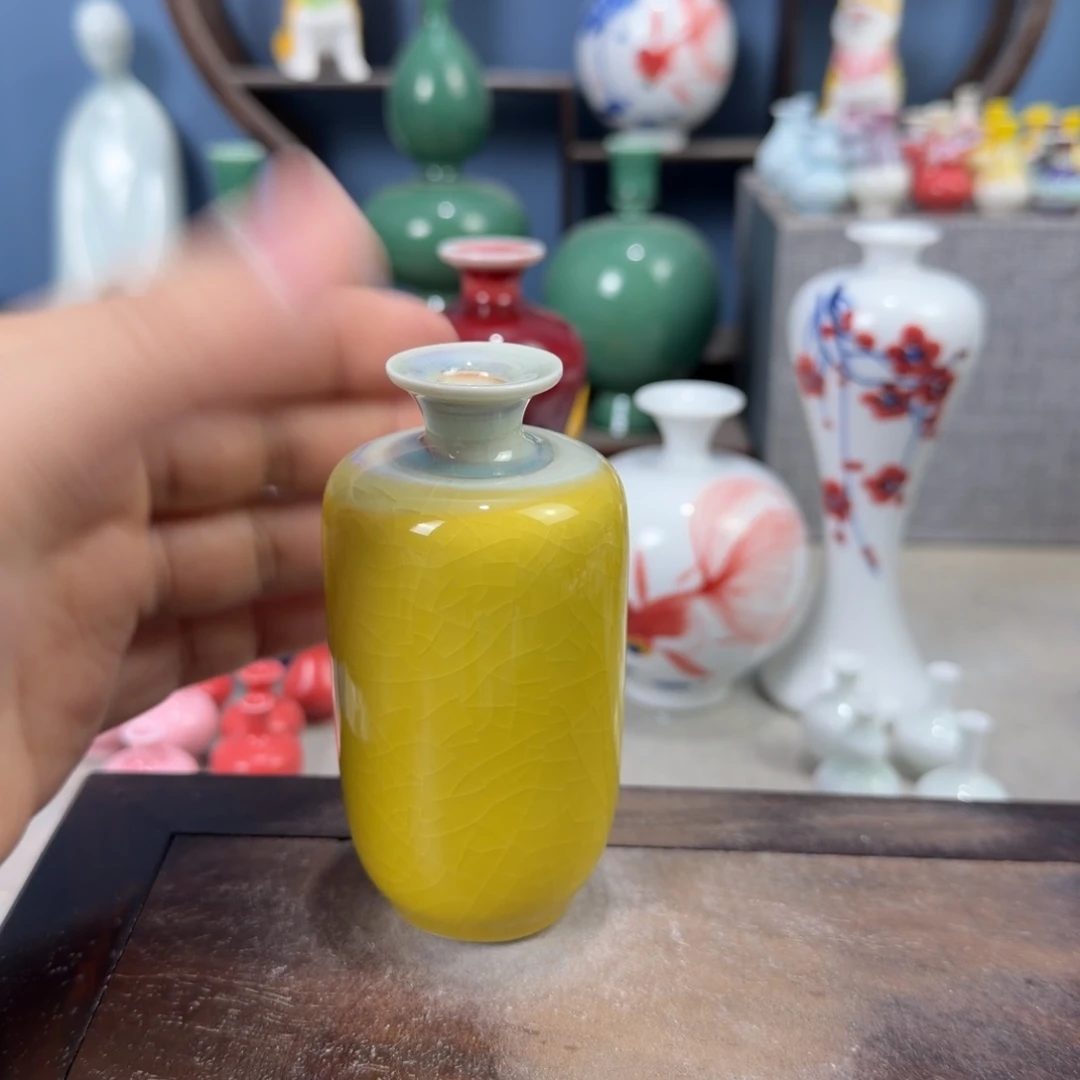 陶瓷手工小花器摆件