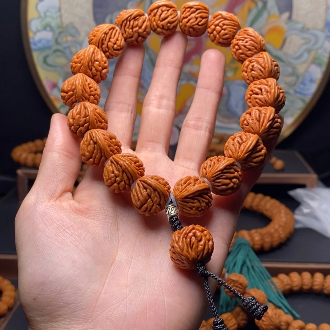 手串桃核龙纹桃核圆刺