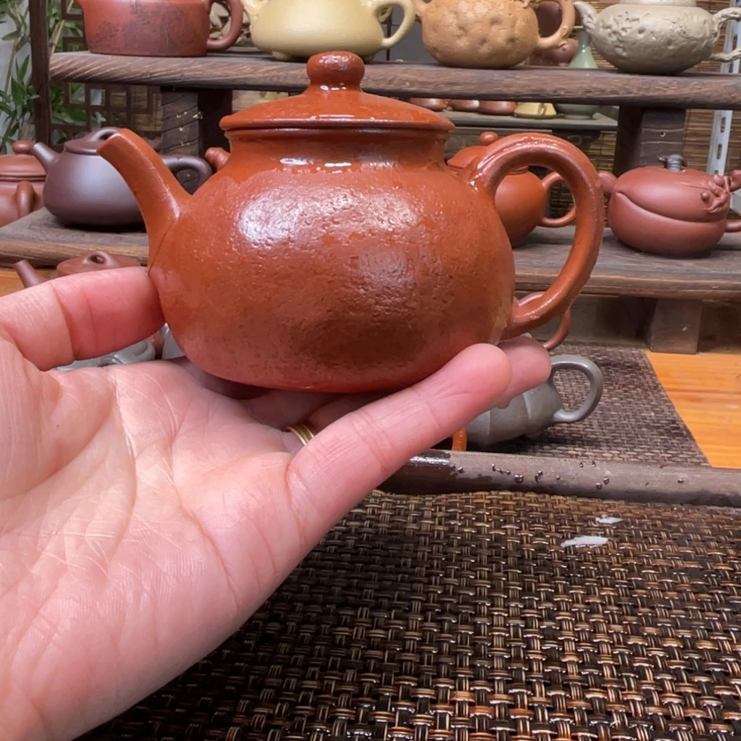 紫砂茶壶宜兴原矿紫砂手工制180