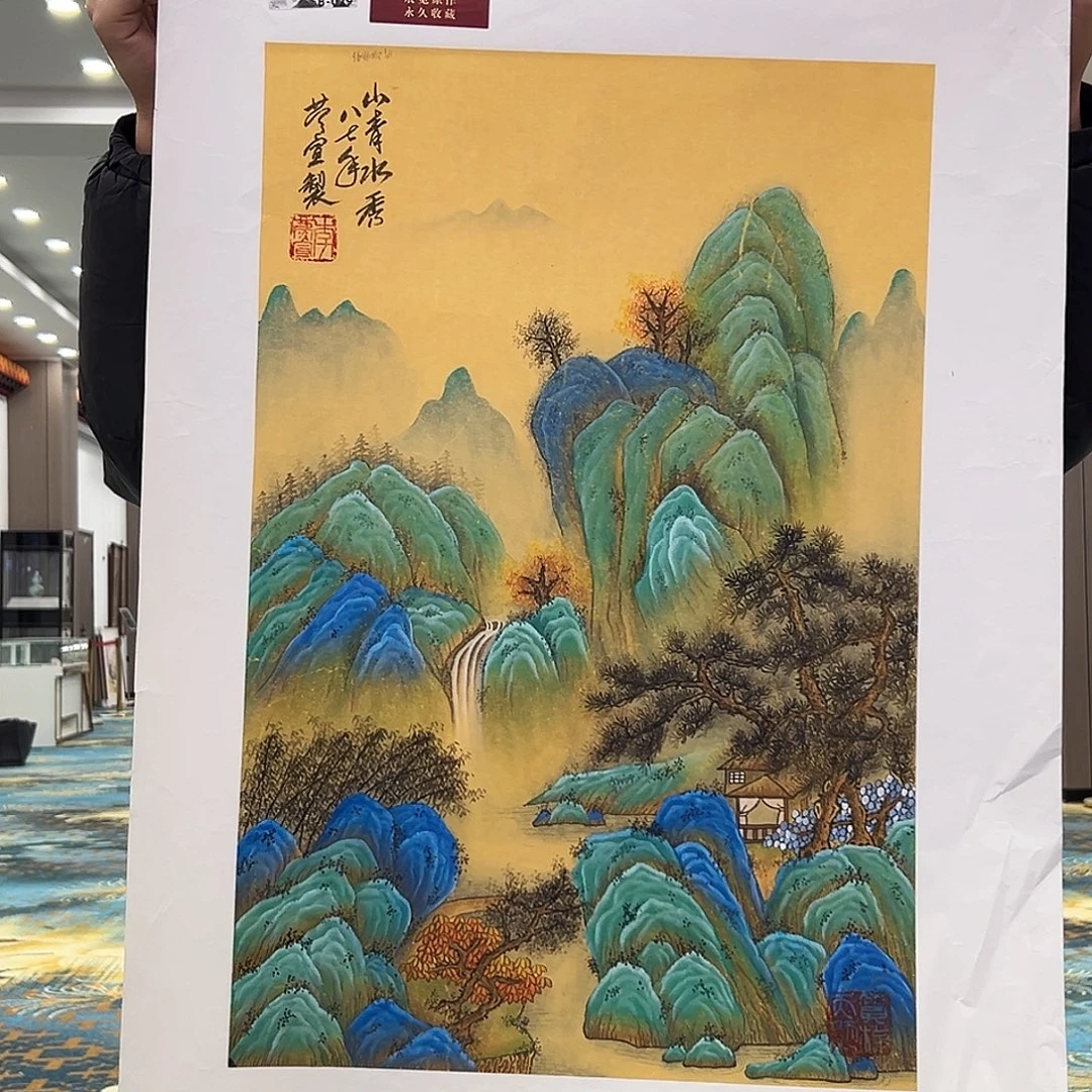 油画李庆宣老爷子遗作孤品